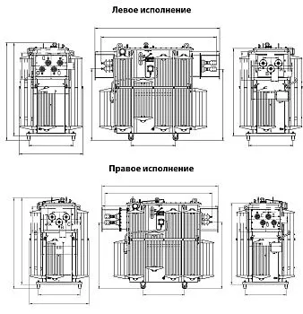Фото чертежа ТМГФ 400/6/0,4