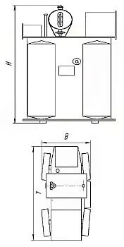 Фото чертежа ТМФ 400/10/0,4